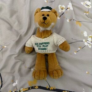 Vintage Golf Bear Stuffed Animal